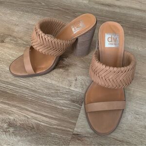 Women’s DV by Dolce Vita Bambi tan heeled sandals, size 7